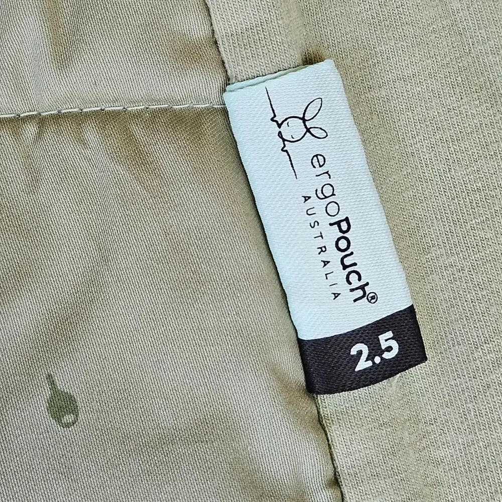 Ergo Pouch Australia Sage Green Sleep Suit Sack 2.5 TOG Size 000-1 3-12 Months